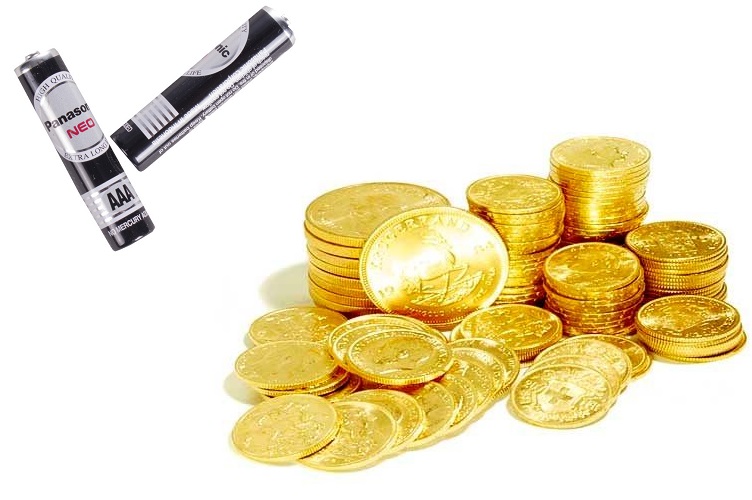 تاثیرات گذاشتن باطری کنار طلا بر عملکرد فلزیاب ها